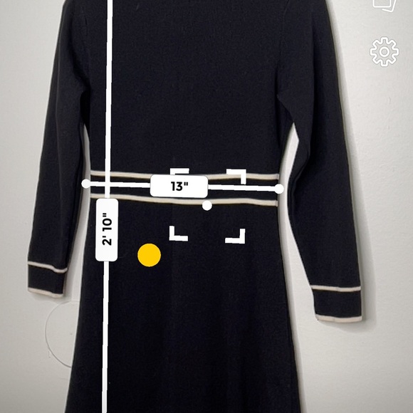 YesStyle Dresses Yesstyle Black Crewneck Black And Cream A Line